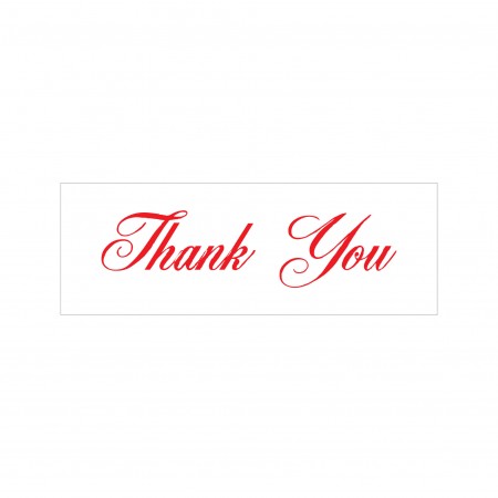 Thank You Stock Stamp 4911/108 38x14mm